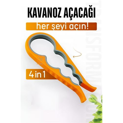 ModaCar Kavanoz Şişe Açacağı 4 Tip Açacak 4 in 1 