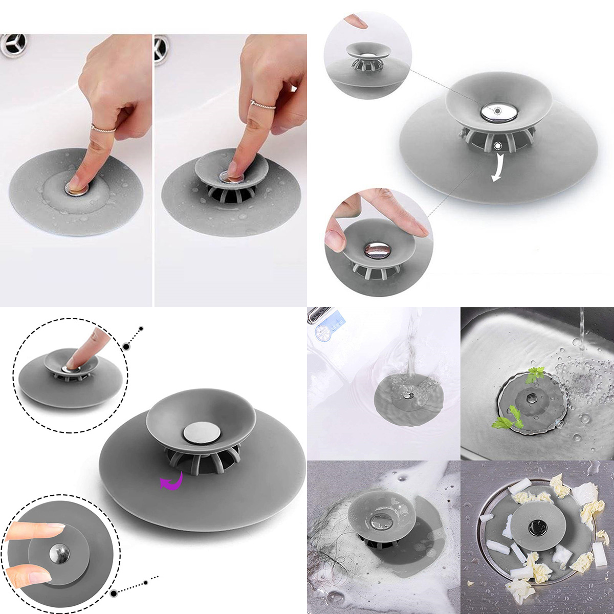 Lavabo Süzgeci Bas-Bırak 2 ADET 721277