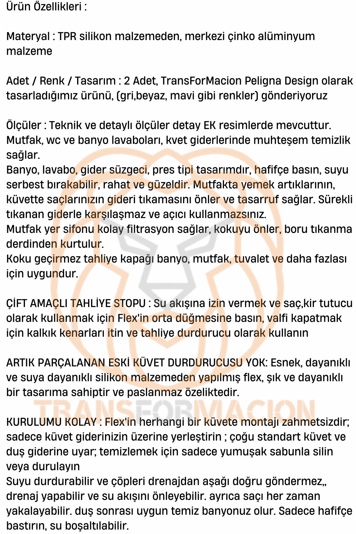 Lavabo Süzgeci Bas-Bırak 2 ADET 721277