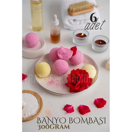 TransForMacion Banyo Bombası Jakuzi Küvet Banyo Bombası Topu 6 adet 300 Gr 721280