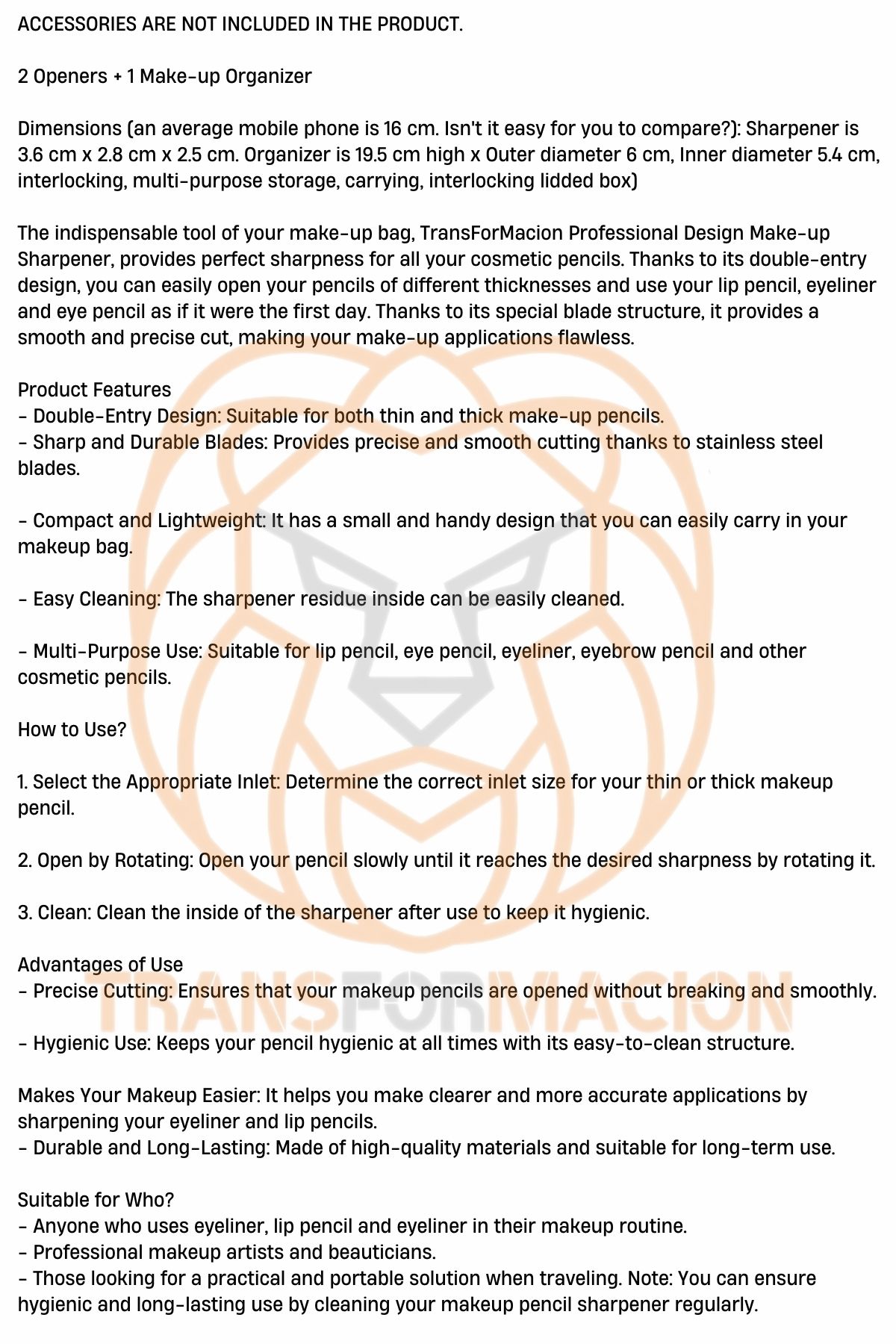 Makyaj Kalem Açacağı Makyaj Malzemeleri Organizeri 712856