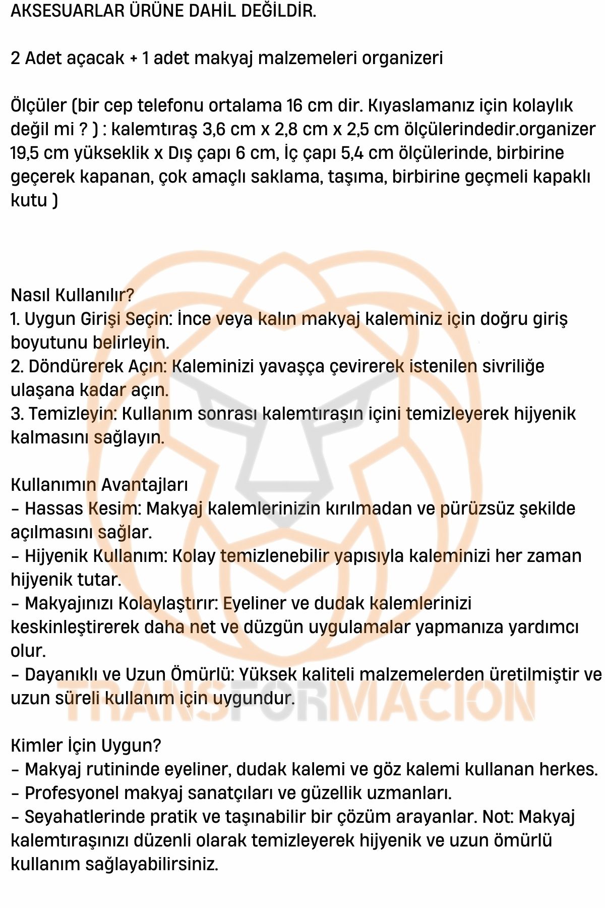 Makyaj Kalem Açacağı Makyaj Malzemeleri Organizeri 712856