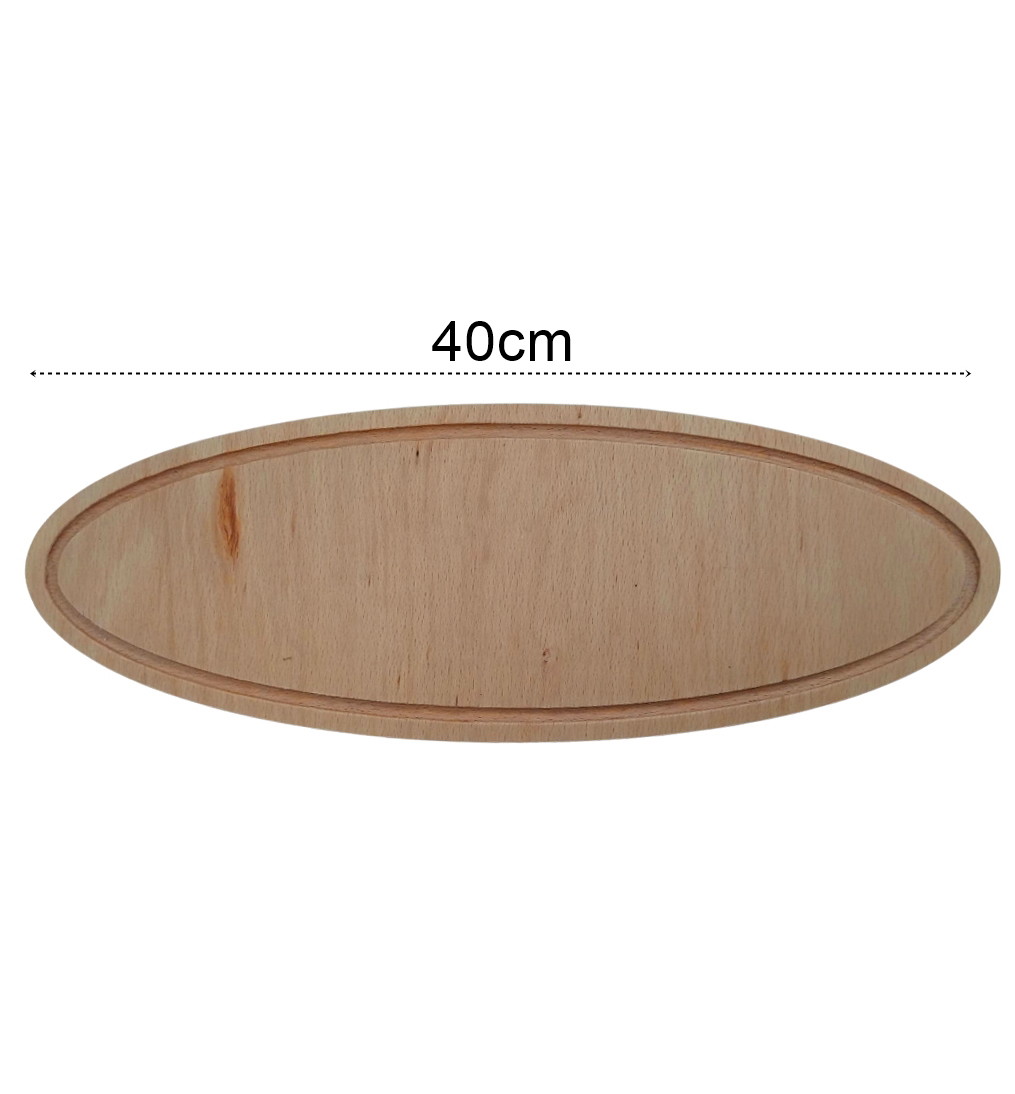 Ahşap Pide Sunum ve Kesim Tahtası 2 adet 40 Cm 721286