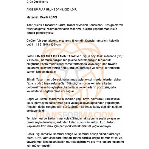 TransForMacion Pratik Merdane Ahşap Ergonımik Oklava 721294