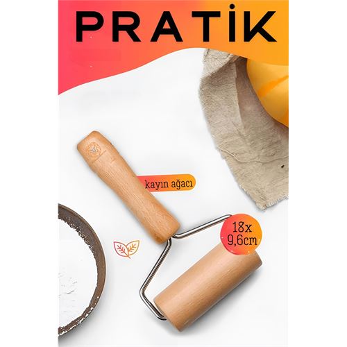 TransForMacion Pratik Merdane Ahşap Ergonımik Oklava 721294