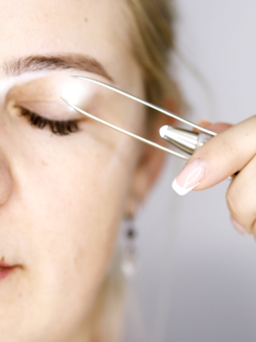 Led Işıklı Cımbız Kirpik Kaş Cımbız Epilasyon Cımbızı 721301