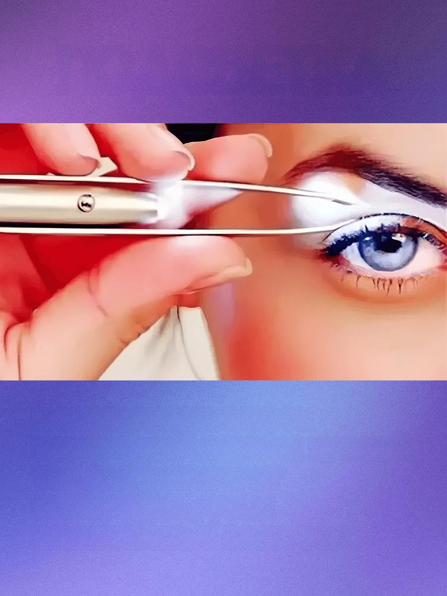 Led Işıklı Cımbız Kirpik Kaş Cımbız Epilasyon Cımbızı 721301