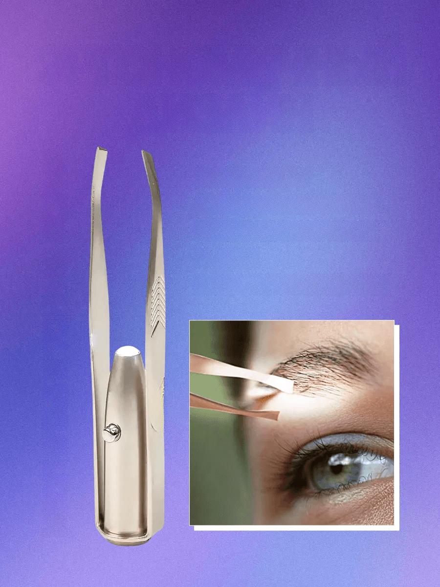 Led Işıklı Cımbız Kirpik Kaş Cımbız Epilasyon Cımbızı 721301