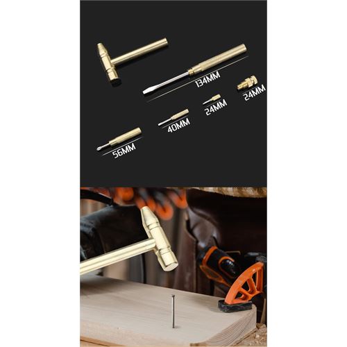 TransForMacion Çekiç ve 4 Farklı Tornavida Multi Set 721302