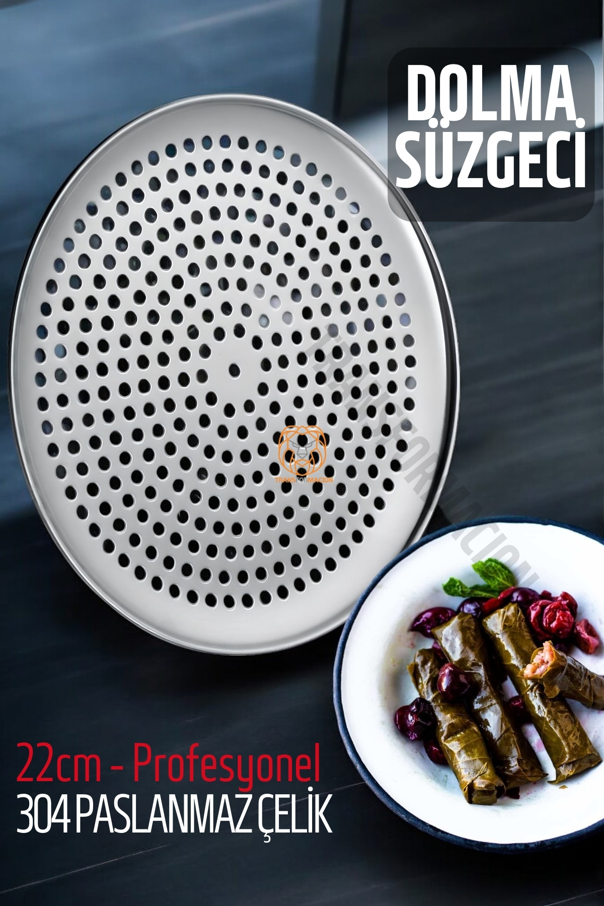 TransForMacion Sarma Dolma Süzgeci 22 cm 304 Paslanmaz Çelik 721317