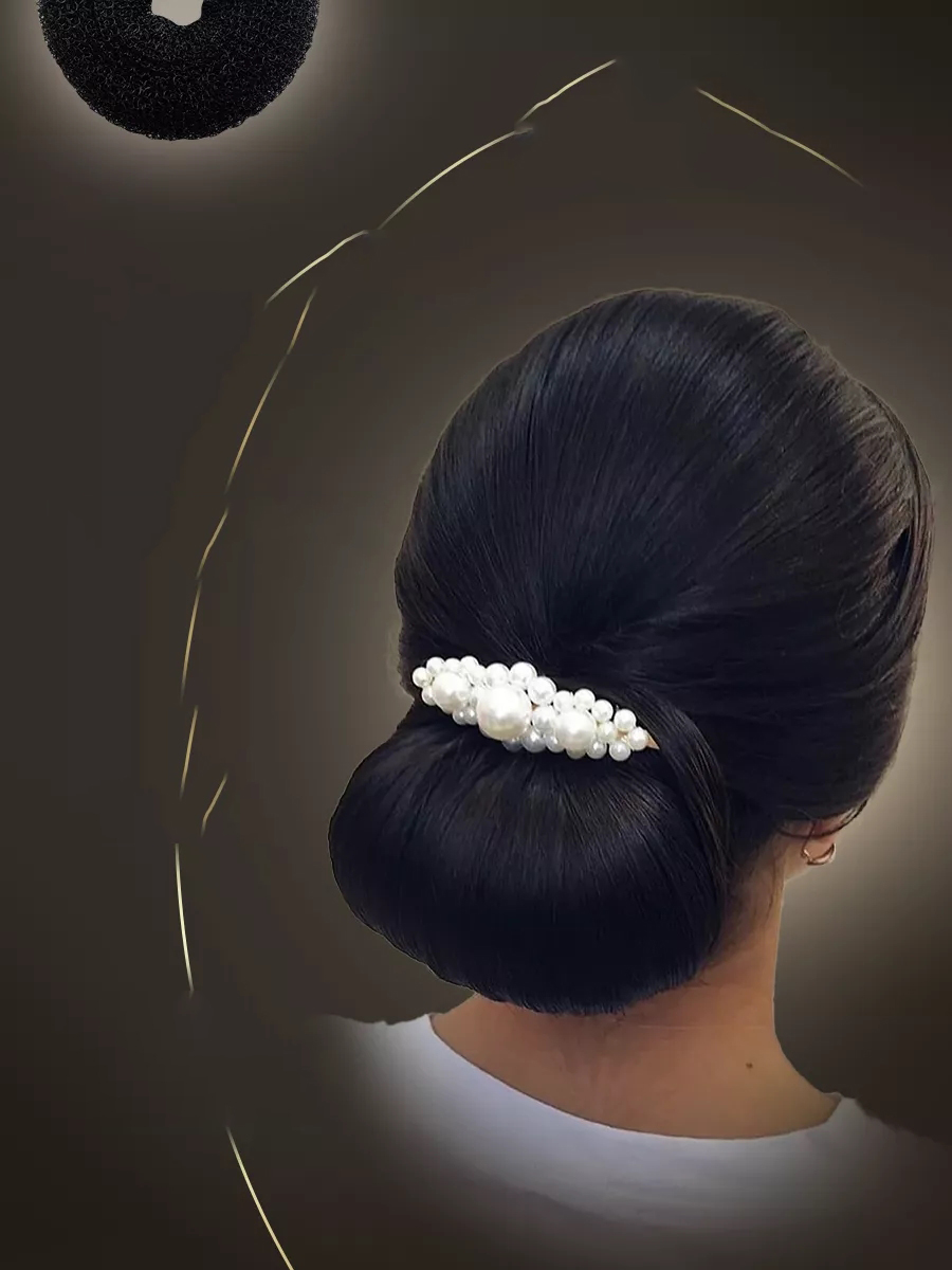 Siyah Saç Topuz Süngeri  2 ADET 12 CM Çap 5 cm Kalınlık 721338