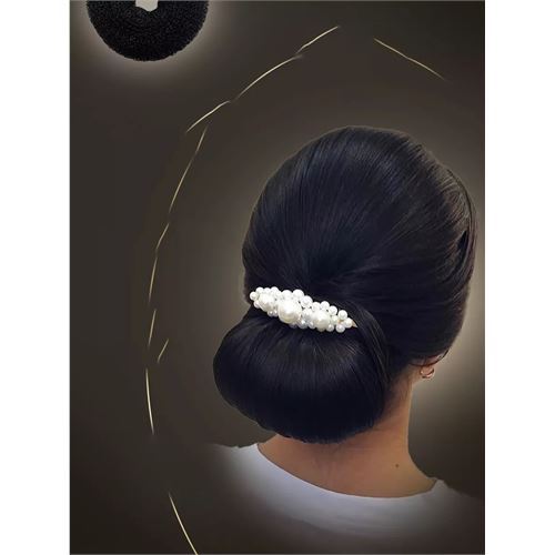 TransForMacion Siyah Saç Topuz Süngeri  2 ADET 14 CM Çap 6 cm Kalınlık  721341