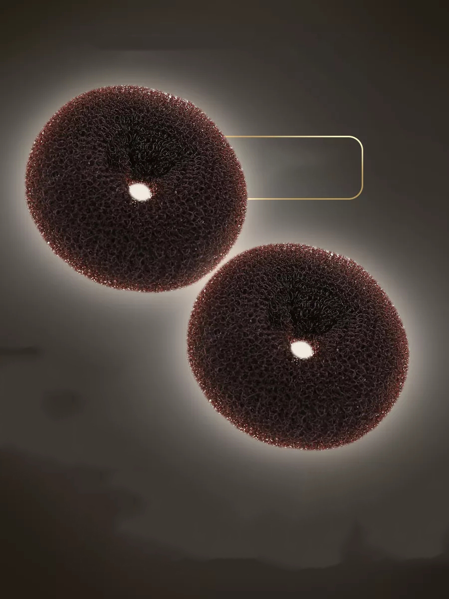 Kahve Saç Topuz Süngeri  2 ADET 12 CM Çap 5 cm Kalınlık 721339