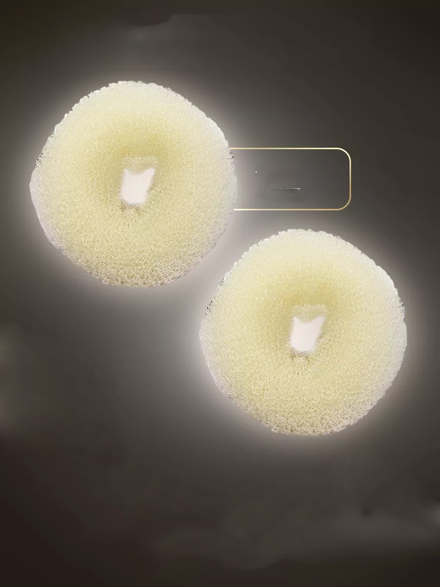 Gold Saç Topuz Süngeri  2 ADET 12 CM Çap 5 cm Kalınlık 721340