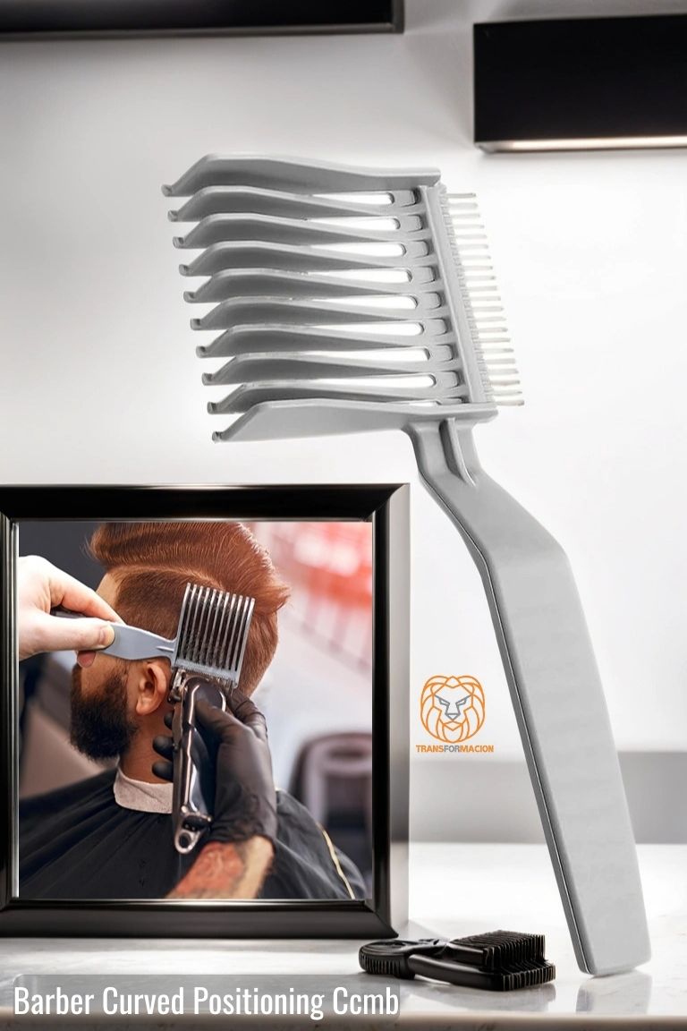 Kuaför Berber Kavisli Kontur Kesim Yardmcı Tarak  