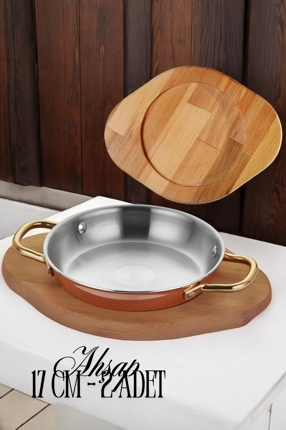 ModaCar Ahşap Sahan Altlığı 2 ADET 15 cm  