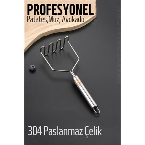 ModaCar Patates Ezici 304 Paslanmaz Çelik Havuç Muz Avokado Ezici  