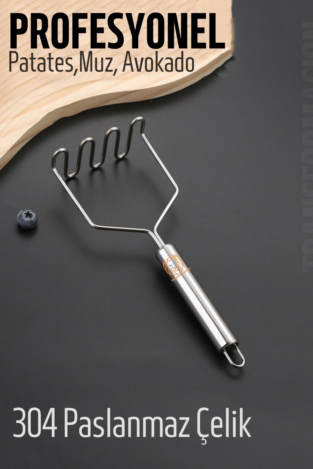 Patates Ezici 304 Paslanmaz Çelik Havuç Muz Avokado Ezici  