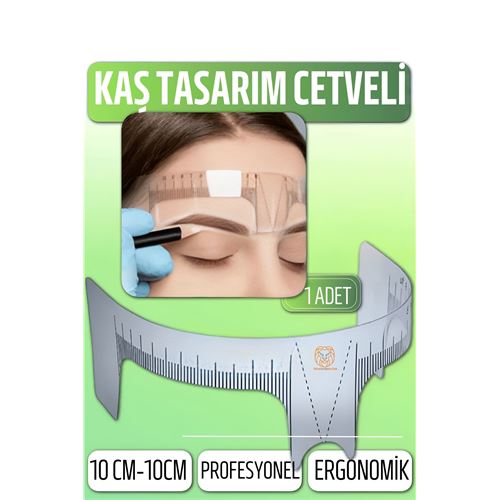 ModaCar Kaş Tasarım Cetveli Kaş Ölçüm Cetveli  