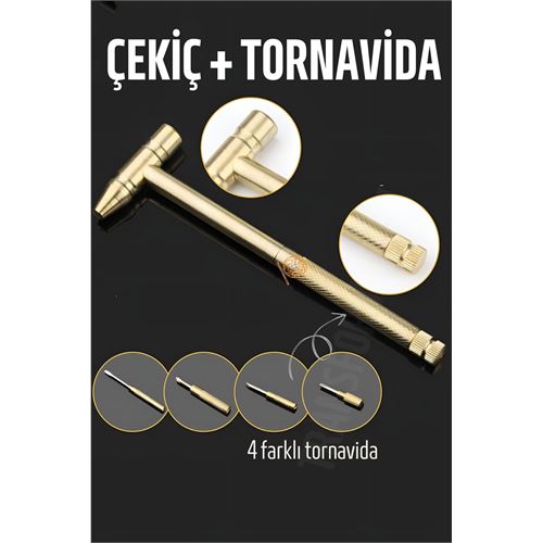 ModaCar Çekiç ve 4 Farklı Tornavida Multi Set  