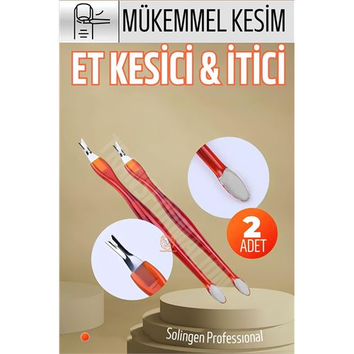 ModaCar Ergonomik Tırnak Et Kesici Et İtici 2 ADET Solingen  