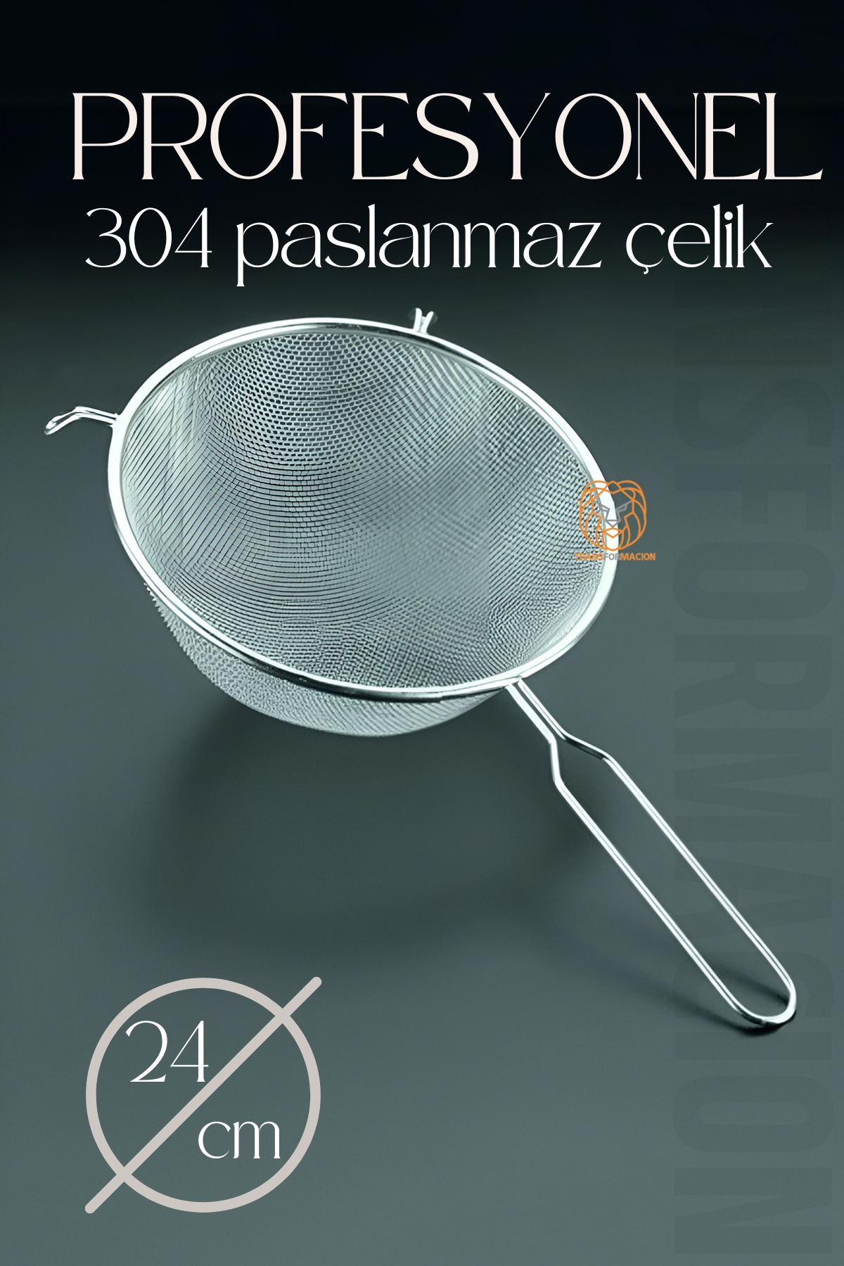 24 Cm Süzgeç 304 Paslanmaz Çelik 