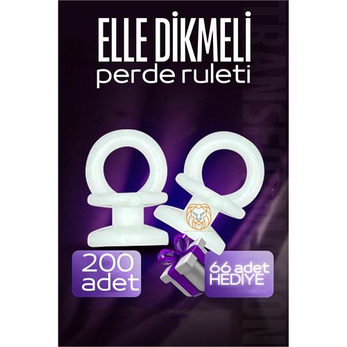 ModaCar Elle Dikmeli Perde Düğmesi Perde Ruleti 266 ADET  