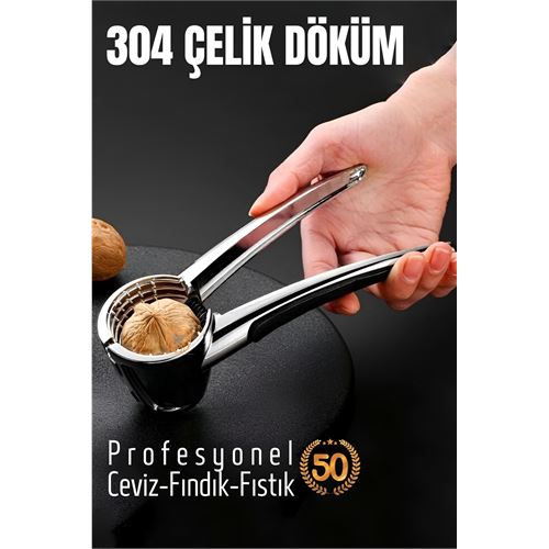 ModaCar Fındık ve Ceviz Kırıcı 304 Paslanmaz Çelik  