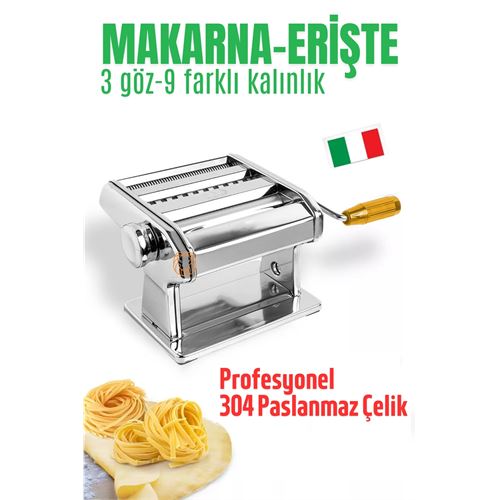 ModaCar Makarna Makinası Erişte Makarna Kesici Erişte Makinası 304 Paslanmaz Çelik  