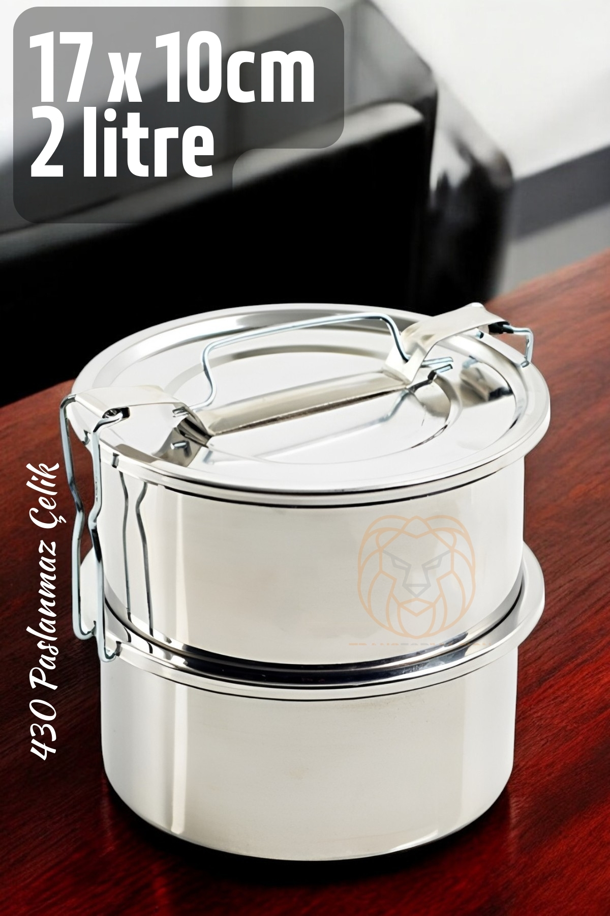 Sefer Tası Paslanmaz Çelik Yemek Kabı 17 cm 2 LİTRE  