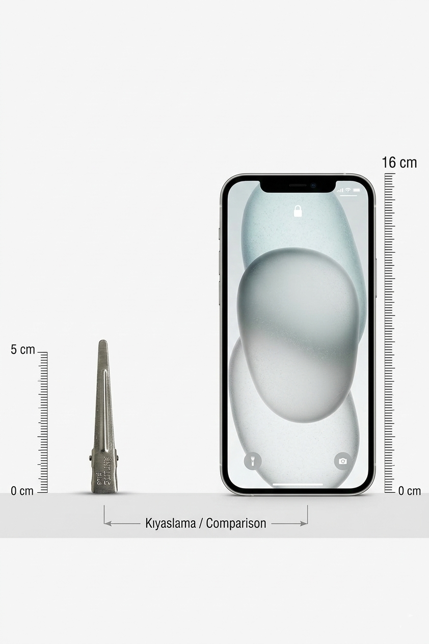24'lü Profesyonel Alüminyum Saç Pensi Seti Metal Toka Saç Pensi 721371 