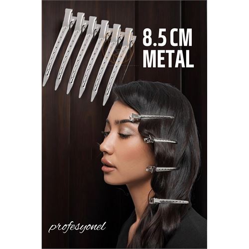 TransForMacion Saç Klipsi Metal Toka Profesyonel 6 Adet  721372