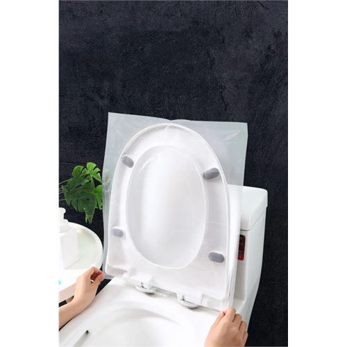 TransForMacion Klozet Kapağı Kılıfı Hijyenik Seyahat Tek Kullanımlık Klozet WC Örtüsü 100 ADET 721374