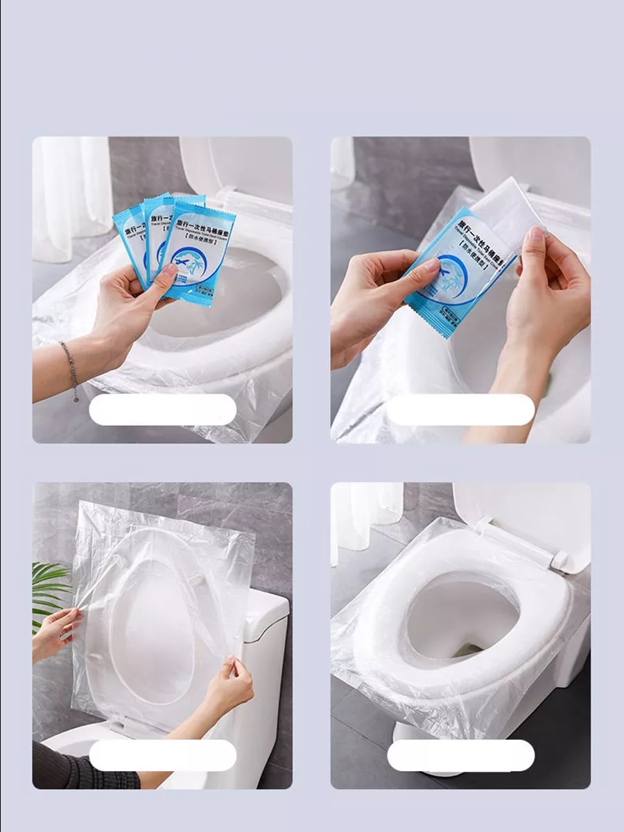 Klozet Kapağı Kılıfı Hijyenik Seyahat Tek Kullanımlık Klozet WC Örtüsü 100 ADET 721374