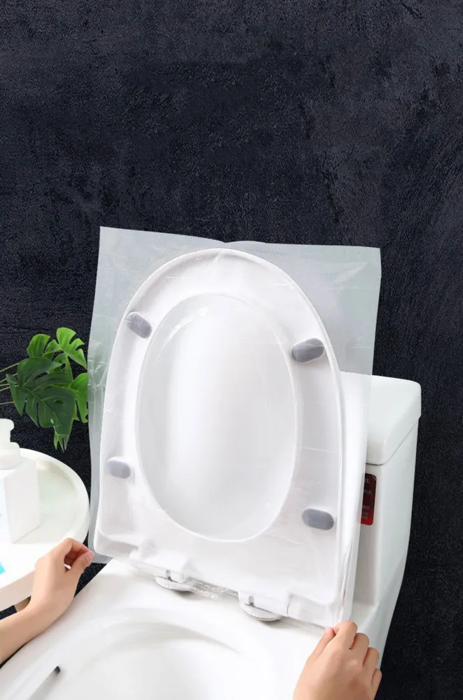 Klozet Kapağı Kılıfı Hijyenik Seyahat Tek Kullanımlık Klozet WC Örtüsü 100 ADET 721374