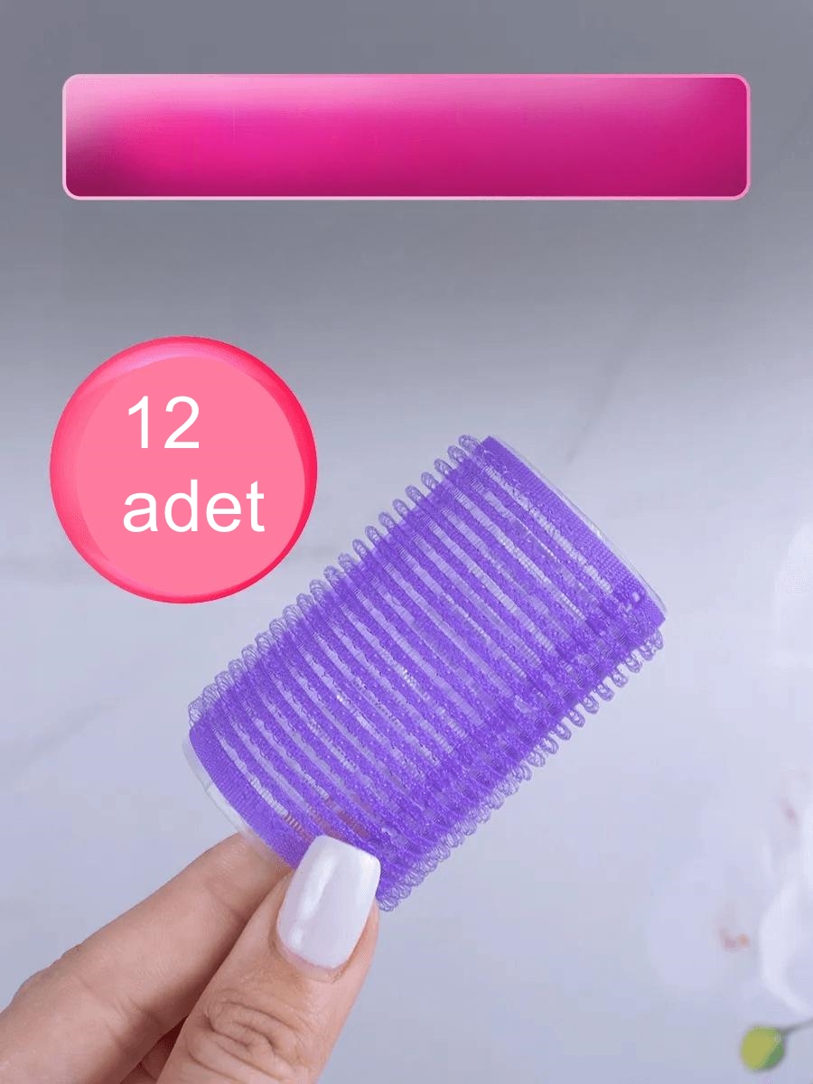 3 Cm Bigudi  Isısız Saç Şekillendirme Doğal Bukle Bigudisi Profesyonel 12 ADET 721375 