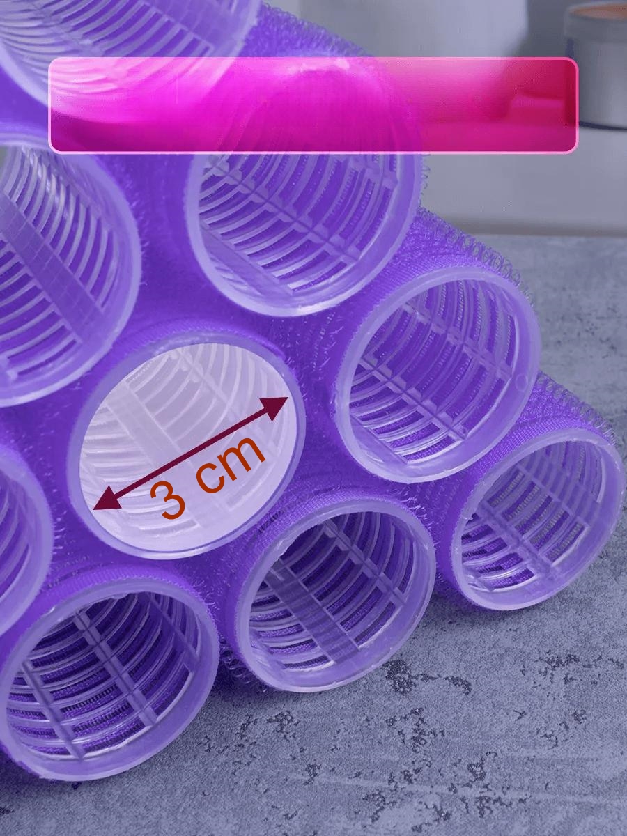 3 Cm Bigudi  Isısız Saç Şekillendirme Doğal Bukle Bigudisi Profesyonel 12 ADET 721375 