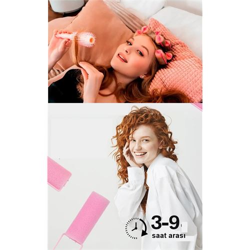 TransForMacion Süngerli Kilitli Bigudi Tarak Seti 10 Adet 721383