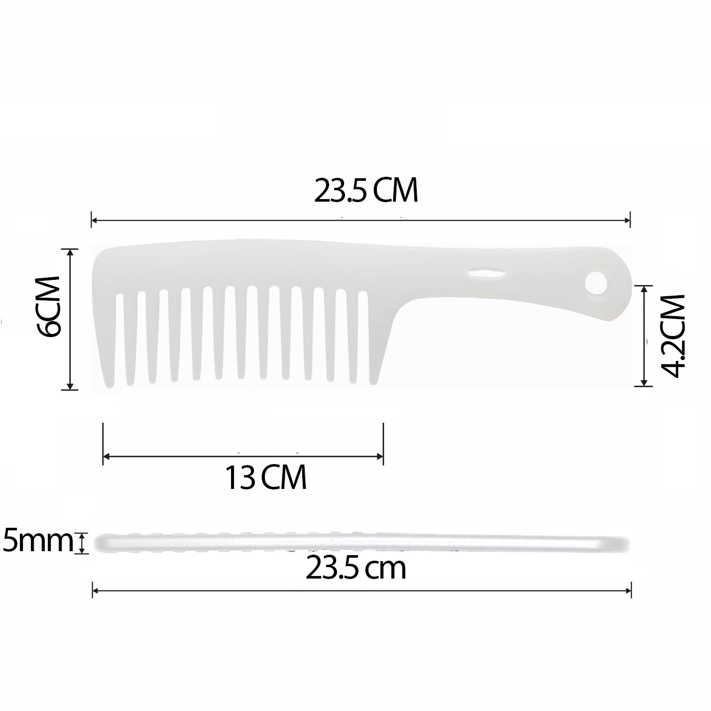 Geniş Dişli Masaj Etkili Saç Açma Tarağı 721394