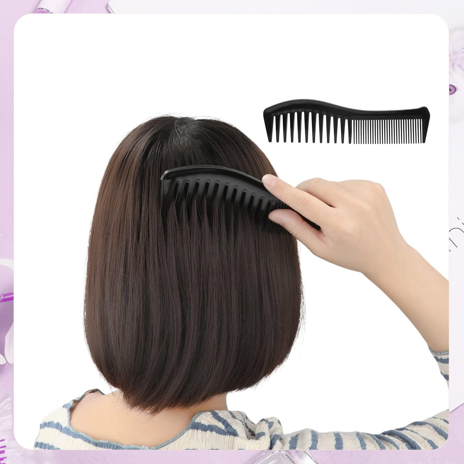 Geniş Diş ve İnce Diş Tarak Saç Şekillendirme, Düzeltme, Kesme  721396