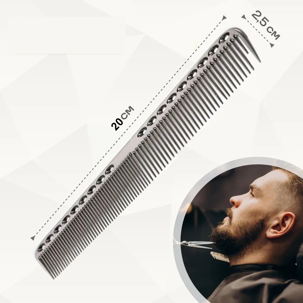 Transformacion Alüminyum Saç Kesim Tarağı Saç Şekillendirme Düzeltme Tarağı GRİ 721400