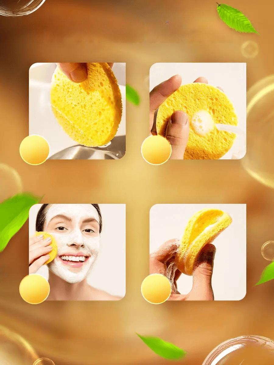  Makyaj Temizlik Pedi Cilt Temizlik Süngeri Doğal Selülöz 3 ADET 721403