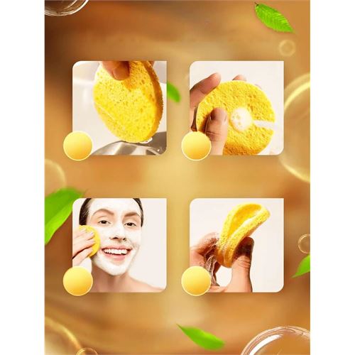 TransForMacion  Makyaj Temizlik Pedi Cilt Temizlik Süngeri Doğal Selülöz 10 ADET 721404