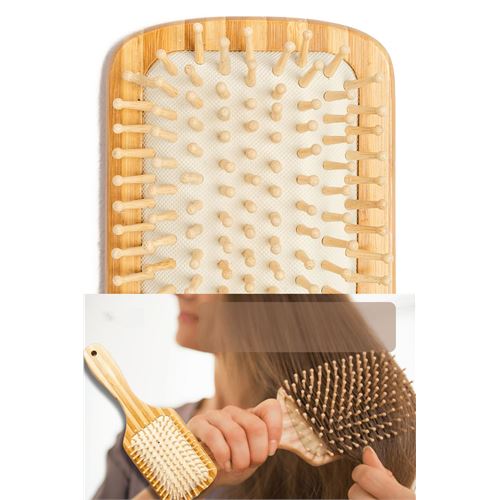 Transformacion Bambu Sağlıklı Saç Açma Tarağı Hava Yastıklı Saç Fırçası 721405