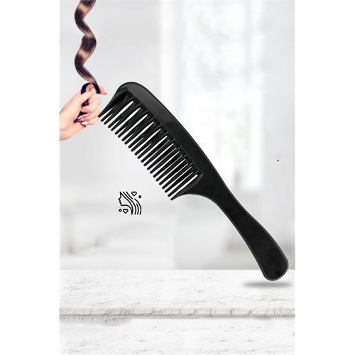 Transformacion Çift Sıralı Saç Açma Tarağı Uzun Kıvırcık Islak Saç Tarağı 721407
