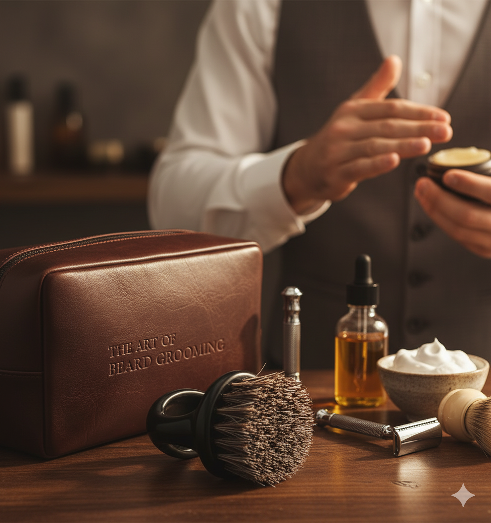 2'li At Kılı Sakal Tarama  Fırçası - Sakal Tarağı 721413