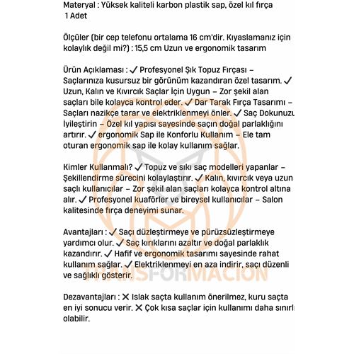 TransForMacion Saç Topuz Fırçası 2 Yönlü Professional 721415