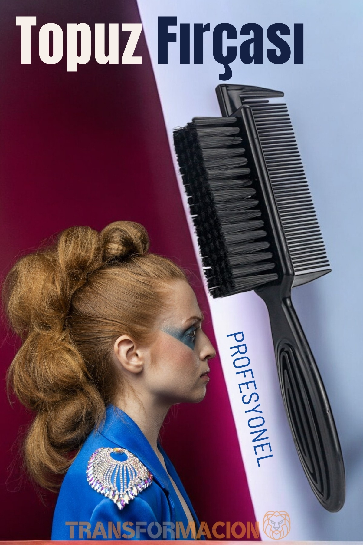 TransForMacion Saç Topuz Fırçası 2 Yönlü Professional 721415