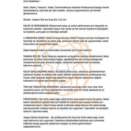 TransForMacion Sakal Tarama Fırçası 721416