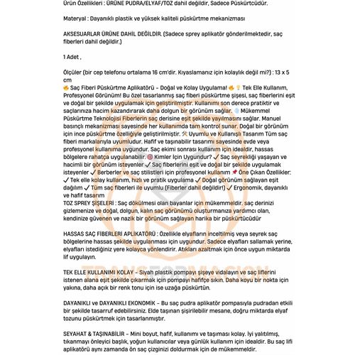 TransForMacion Saç Topik Püskürtücü 721441
